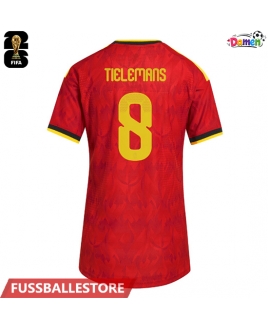 Günstige Belgien Youri Tielemans #8 Heimtrikot Damen WM 2026 Kurzarm